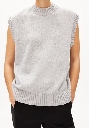 Pullover - mottled light grey