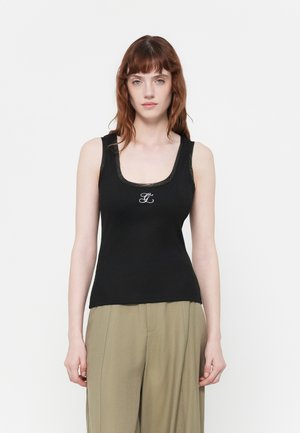 LOGO TANK - Top - jet black