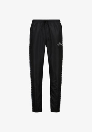 Mustad mustad lühikesed püksid, mis on valmistatud siledast ja kergest kangast. Omab nööriga vööd, külgstrippe logoga ja elastseid mansette pahkluudel.