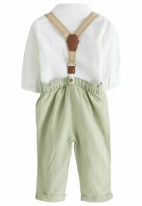 Next 3 PIECE SET - REGULAR FIT - Pantaloni - sage green
