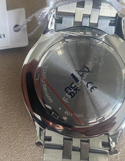 FERRAGAMO DUO - Cronografo - silver-tone  rose gold
