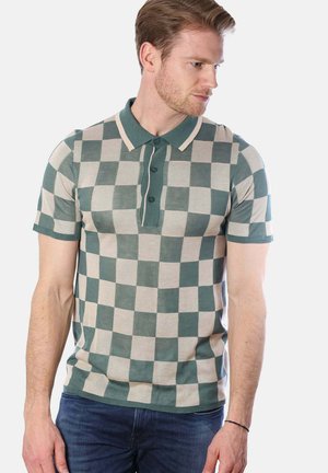 CHECKERED SLIM FIT - Poloshirt - green