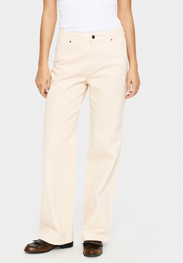 ILUSZ WIDE LEG - Flared Jeans - creme