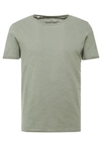 SLHMORGAN SS O-NECK TEE W NOOS - T-shirts - sea spray