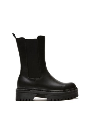 Platform ankle boots - schwarz