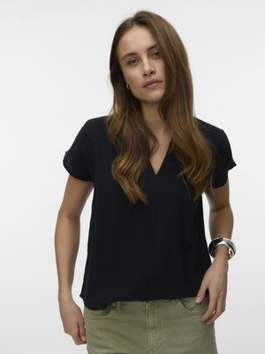Vero Moda VMNATALI V NECK - Blouse - black