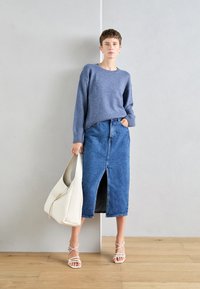 Marc O'Polo LONGSLEEVE ROUNDNECK - Pullover - hazy blue