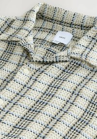 TEXTURED CHECK SHORT SLEEVE  - Marškiniai - ecru blue
