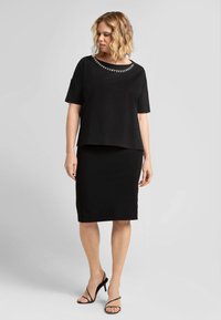 Luisa Viola CLASSIC LINE - Gonna a tubino - nero