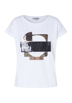KURZARM - Print T-shirt - white