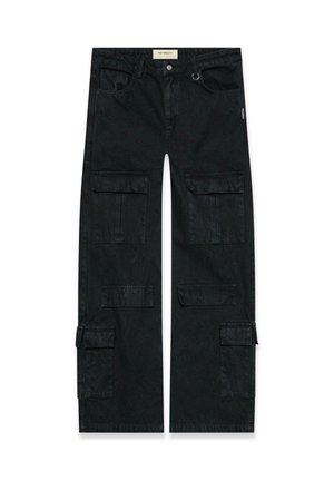 WRINKLED - Pantaloni cargo - black