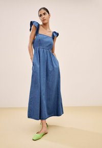 Next FLUTTER SLEEVE LIGHTWEIGHT   - REGULAR FIT - Maksimekko - mid blue