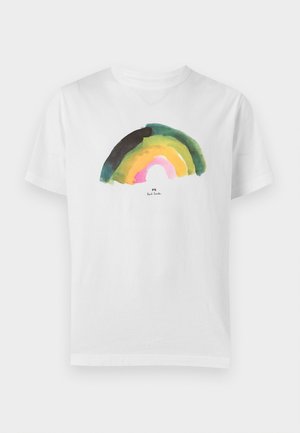 PS Paul Smith, CASUAL FIT SHIRT RAINBOW - Μπλουζάκι με στάμπα - off-white