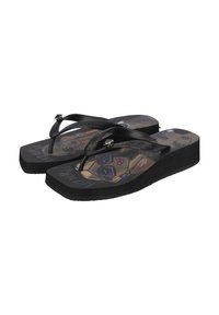 Uzurii BEACH PRINTED STELLA - Tongs - black