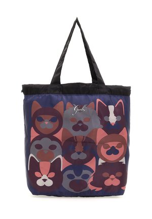 SHOPPER VELA STAMPAT - Shopping bag - pop cats chianti