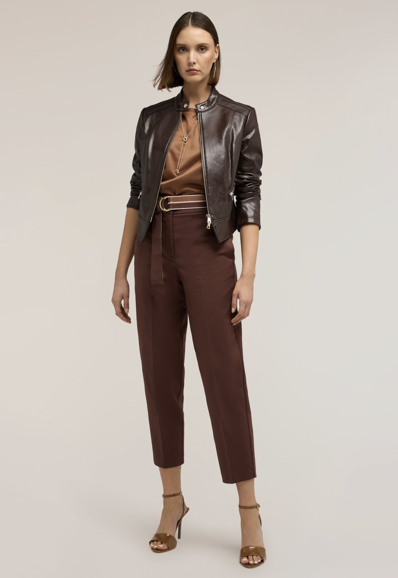 Motivi CON ZIP E COLLO ALLA COREANA - Faux leather jacket