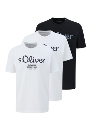 T-shirts print - weiß   schwarz