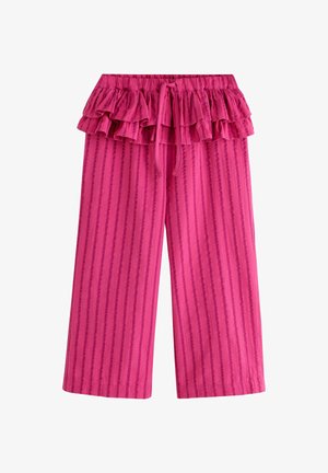 Next, PEPLUM WIDE LEG TROUSERS - Püksid - pink stripe