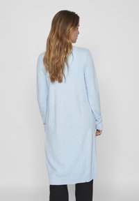 VILA VIRIL LONG CARDIGAN - Strickjacke - kentucky blue melange