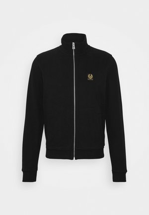 Belstaff FULL ZIP - Športna jopa s kapuco na zadrgo - black