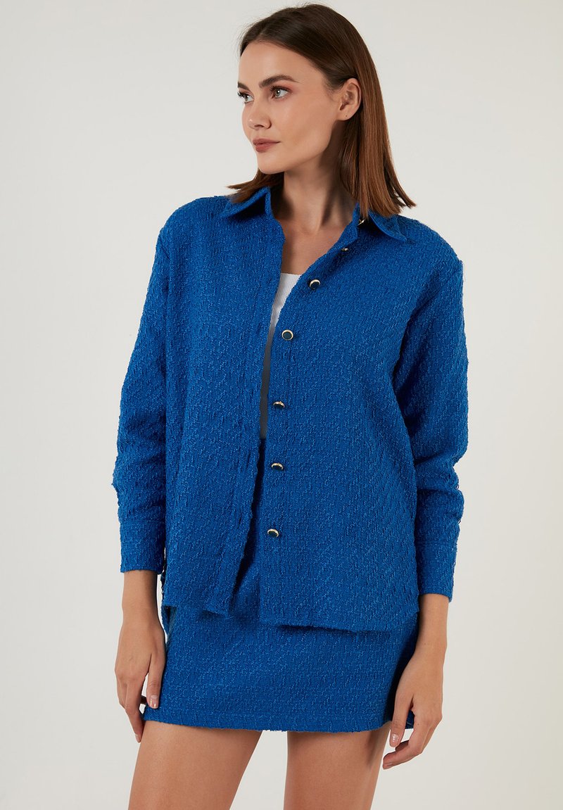 LELA Skjorta saxe blue/royal Zalando.se