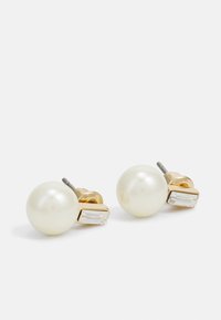 Lauren Ralph Lauren STONE STUD - Náušnice - gold-coloured/white