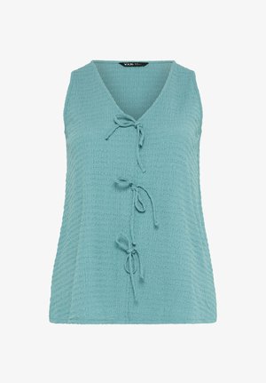 Yours Clothing, PLUS SIZE WAISTCOATS - Smanicato - light blue