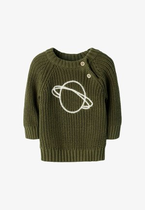 Lil' Atelier STRICKTOP LANGARM - Pullover - winter moss