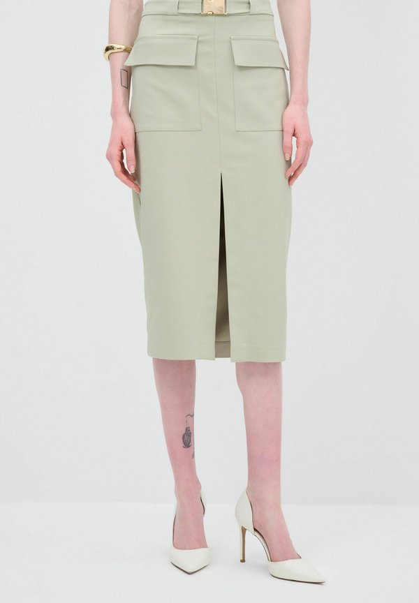 MIDI LENGTH WITH SLIT POCKETS - Bleistiftrock - mint