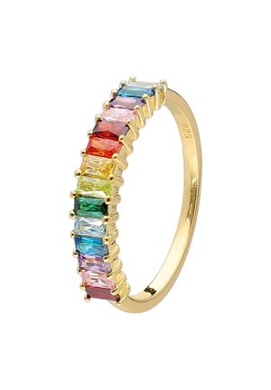 PLATTIERT FARBIGE ZIRKONIAS - Ring - gold coloured