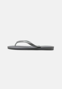 TOP MIX UNISEX - Bade-Zehentrenner - steel grey