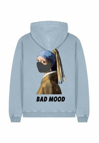 Mira Paris BAD MOOD UNISEX - Majica s kapuljačom - light blue