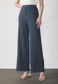 Anna Field - Auduma bikses - navy/white Miniatūras attēls 1
