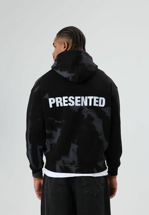 TIE-DYE EFFECT - Sweat à capuche - black