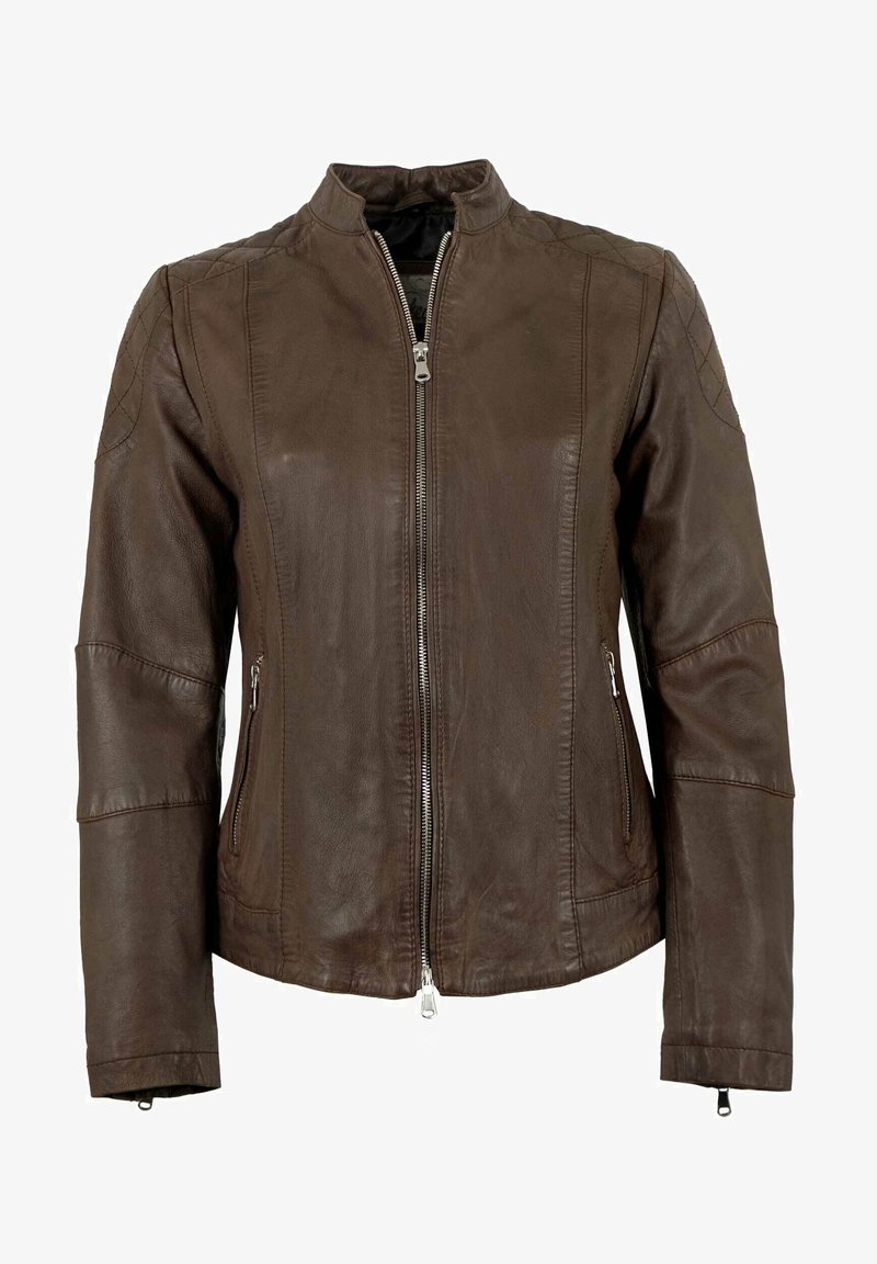 7eleven RITA - Lederjacke - braun