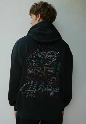 CHRISTMAS COCA COLA GRAPHIC LICENSE - Kapuzenpullover - black