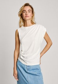 Pepe Jeans Marškinėliai su spaudiniu - mousse white