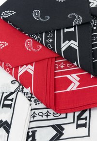 Karl Kani UNISEX PAISLEY BANDANA  3PACK - Sciarpa - red sand blue