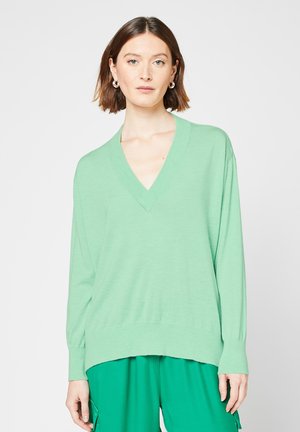 Rodier V-NECK LONG SLEEVES - Trui - amande