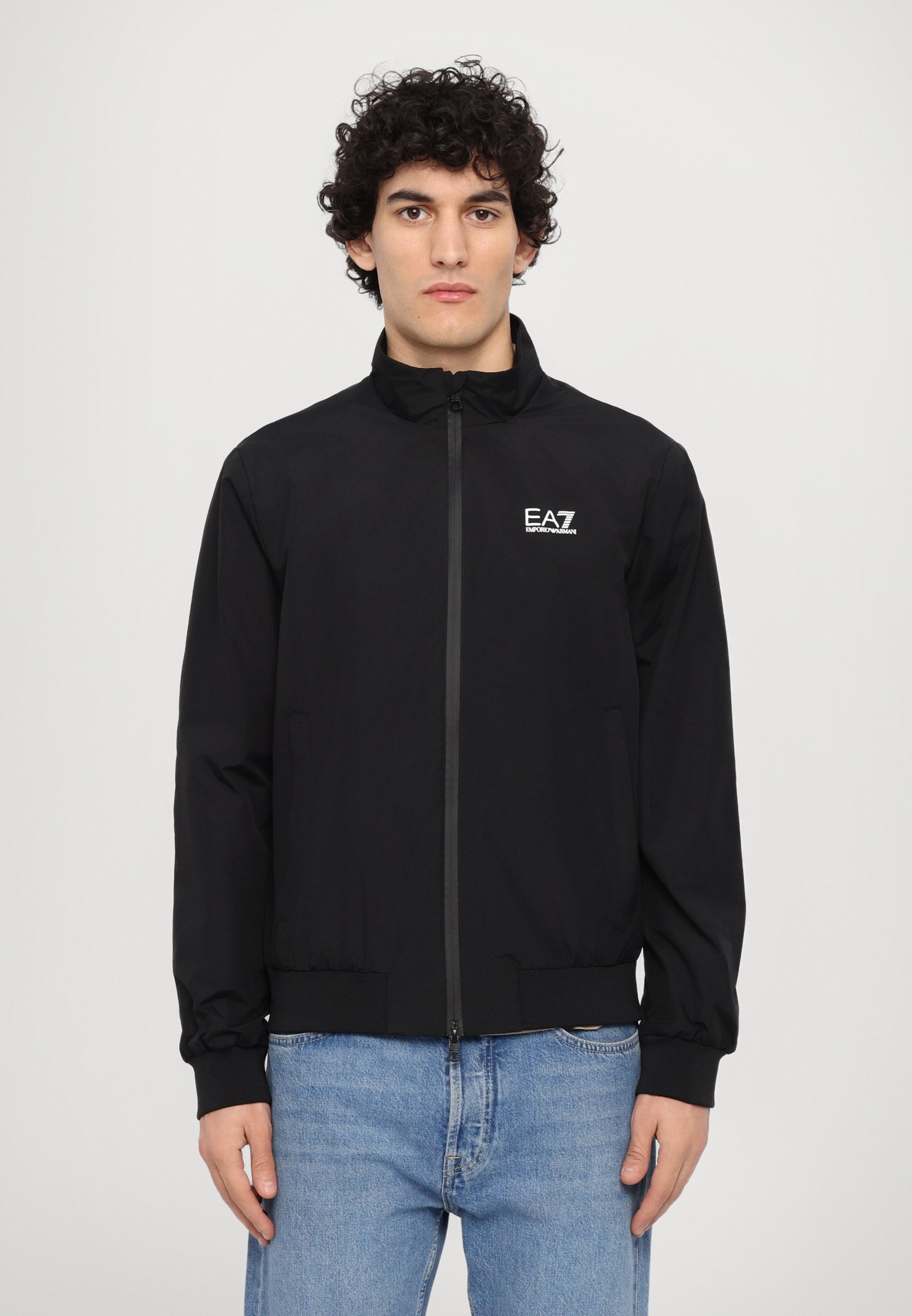 EA7 Emporio Armani JACKET - Bomber Jacket - black - Zalando