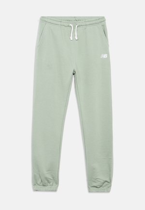GIRLS SMALL LOGO - Tracksuit bottoms - mosaic green