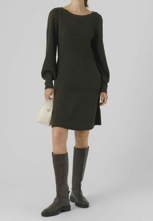 Jumper dress - dark green