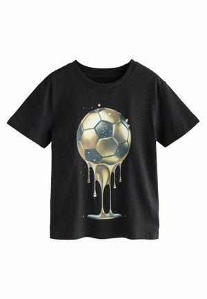 SHORT SLEEVE GRAPHIC - REGULAR FIT - Printtipaita - black gold football
