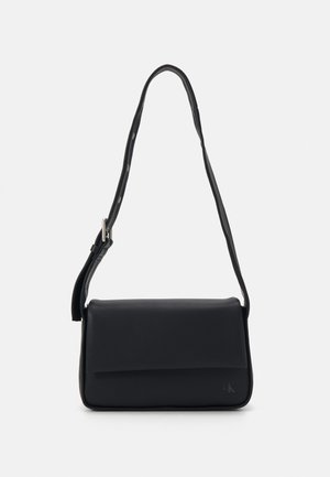 Calvin Klein Jeans BLOCK FLAP SHOULDERBAG - Schoudertas - black