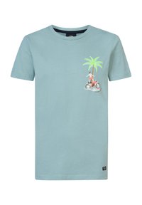 Petrol Industries T-Shirt print - aqua grey