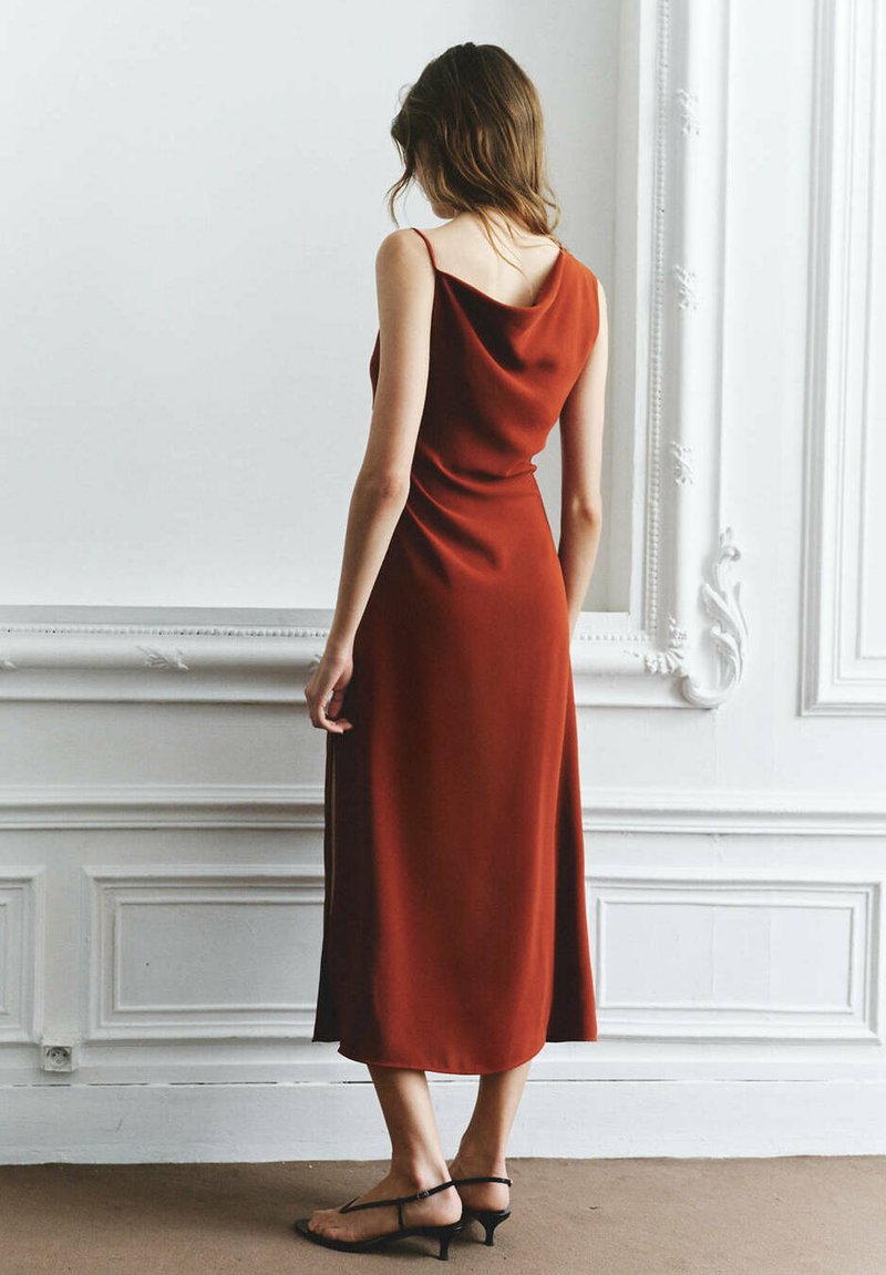 Mango ADULT - Day dress - burnt orange/orange - Zalando