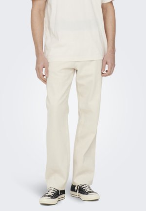 Only & Sons ONSEDGE - Jeans Straight Leg - ecru