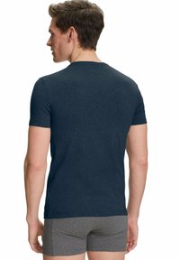 FALKE DAILY COMFORT 2-PACK ROUND NECK - Hemd - midnight