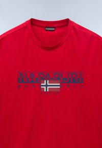Napapijri S-AYLMER - T-Shirt print - red goji