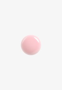 Smooth, shiny pink sphere centered on a plain white background, reflecting light on its upper right surface.